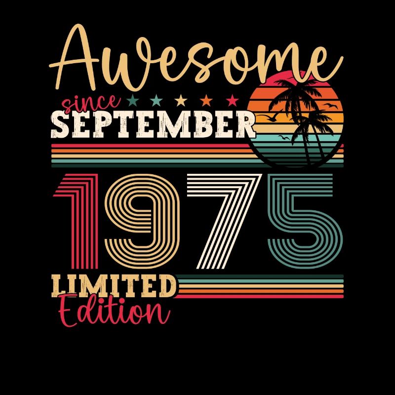 Awesome September 1975 47. Geburtstag Geschenk