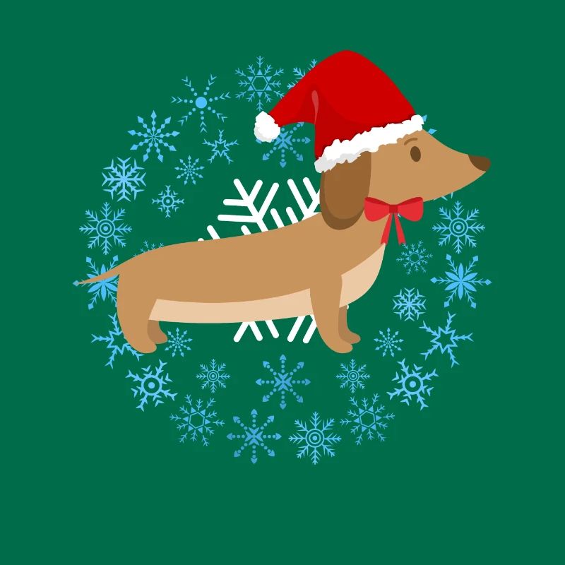 Drôle de Teckel de Noël Teckel de Noël Chien