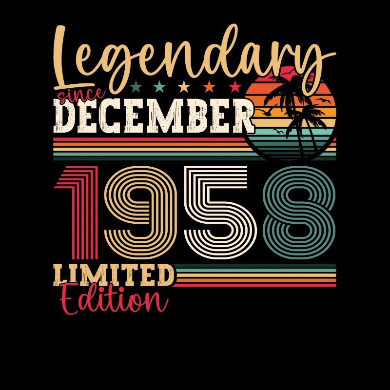 Né en décembre 1958 cadeau de 64e anniversaire