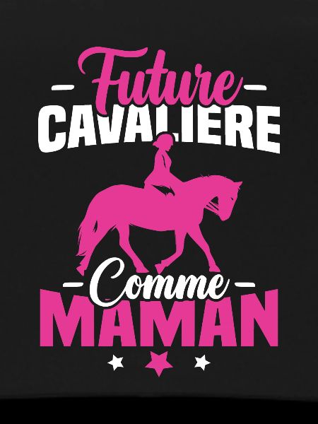 Future cavalière comme maman
