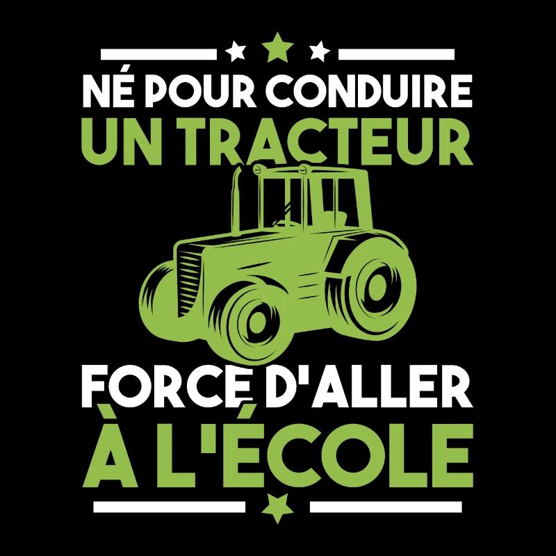 Né pour conduire un tracteur forcé daller à lécole