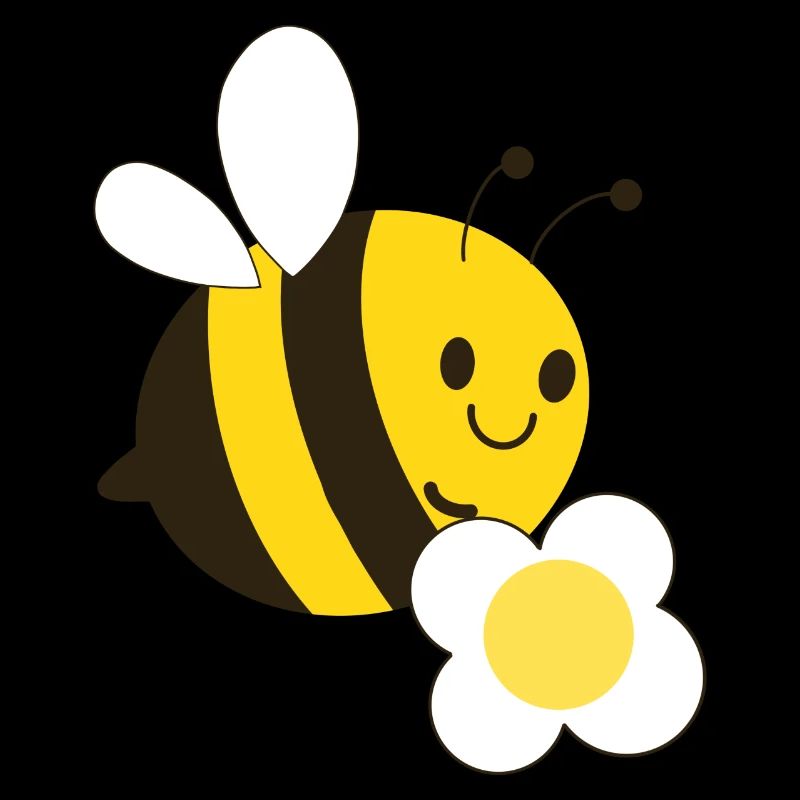Abeille avec fleur