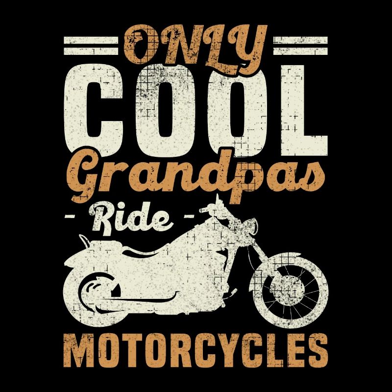 Only cool grandpa's ride motorcycle