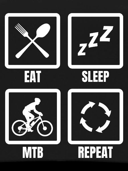Time zone of mountain bikers.