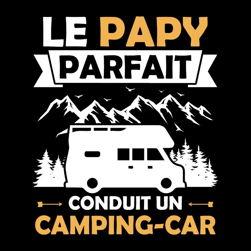Le papy parfait conduit un camping car