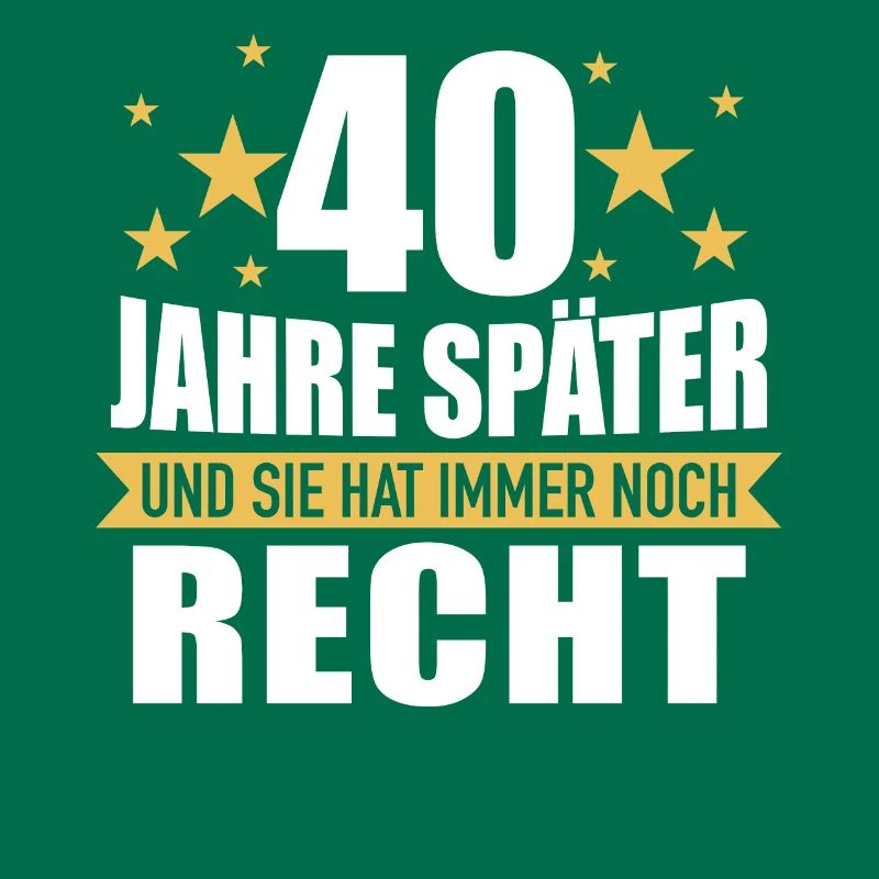 40 Hochzeitstag Jahrestag Ehemann Ehefrau