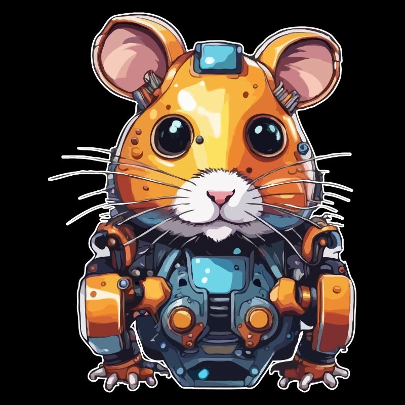 Roboter Tier / KI / Mechanisierte Tiere / Comic
