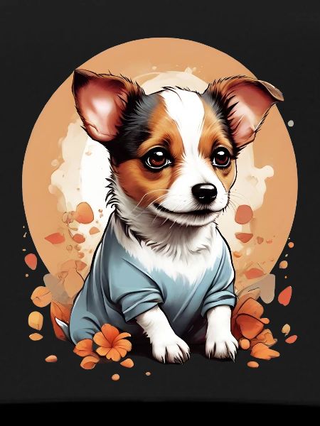 Mignon Petit Chiot Jack Russell