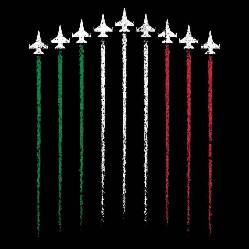 Flag Hue Swords in Green White Red