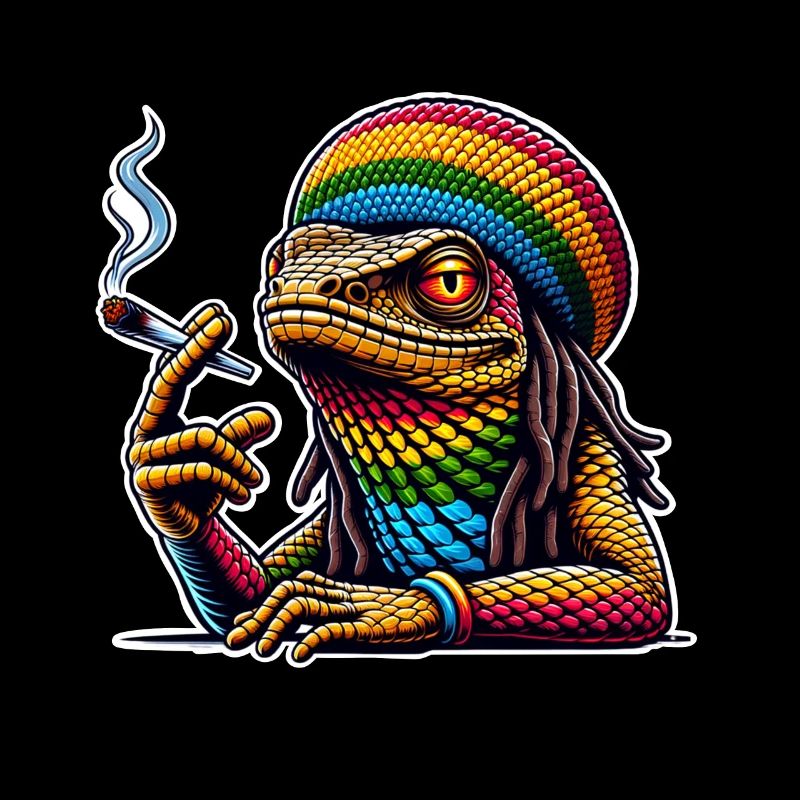 Echse Kiffen Cannabis