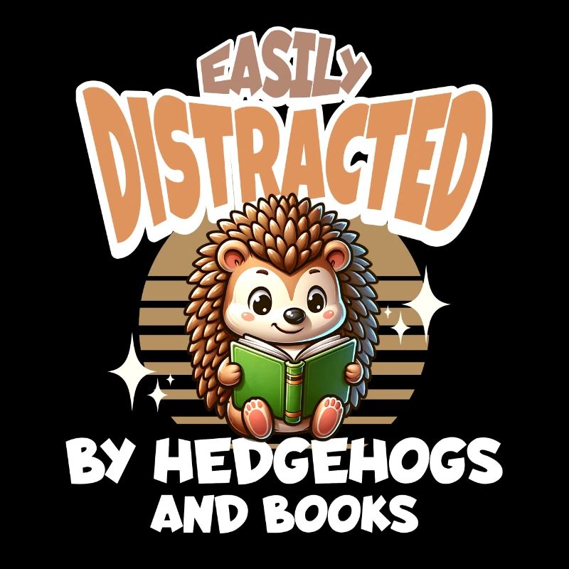 Hedgehogs Reading Books Book