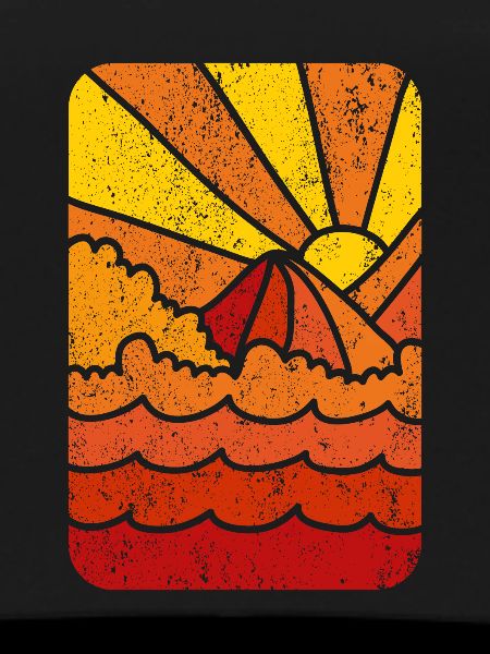 Retro Marine Sunset