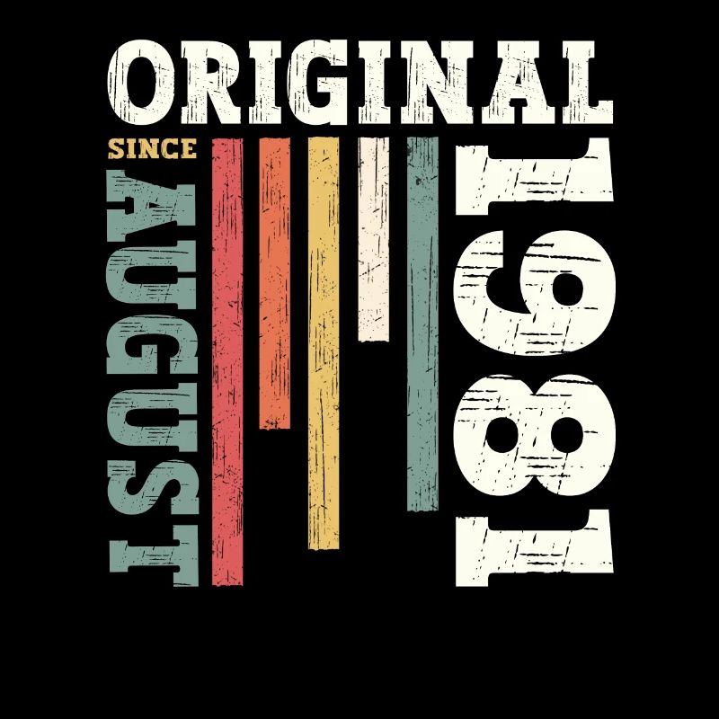 43e anniversaire Original août 1981 Né en 1981