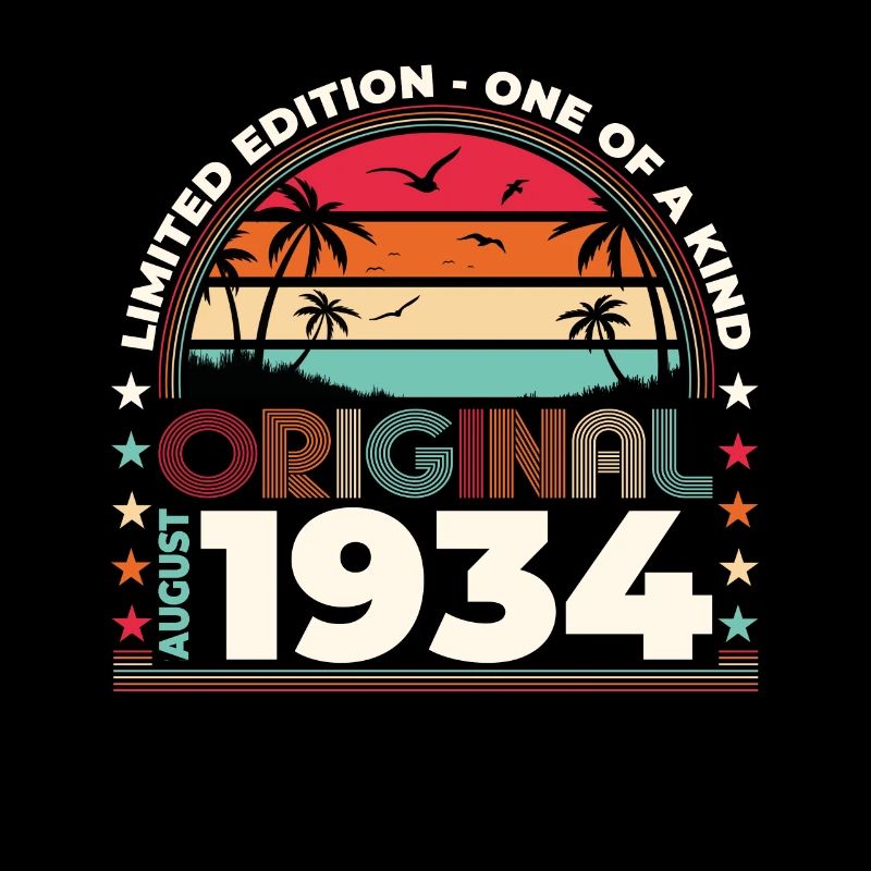 90th Birthday Original August 1934 Year 1934