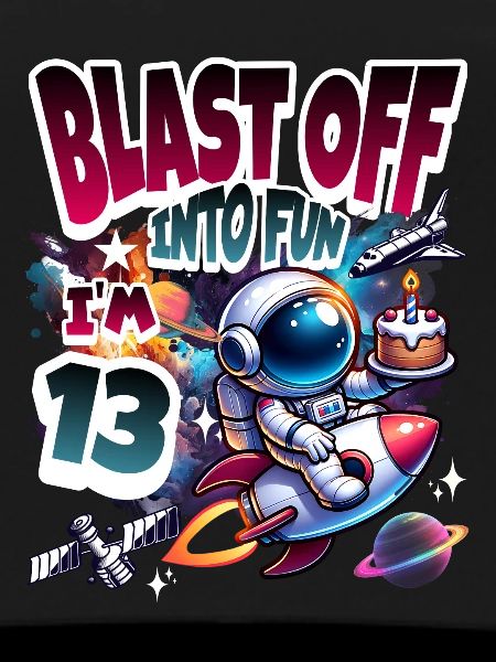 Astronaut 13th Birthday Space