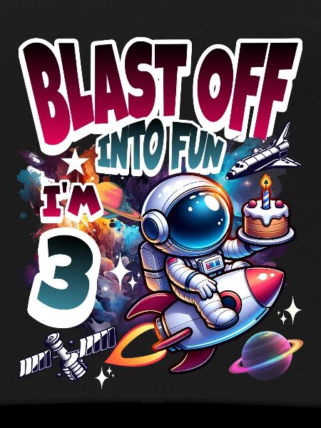 Astronaut 3rd Birthday Space