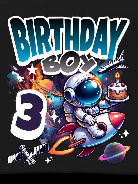 Astronaut 3rd Birthday Space