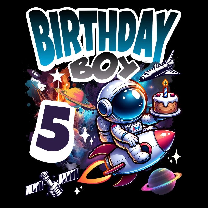 Astronaut 5th Birthday Space