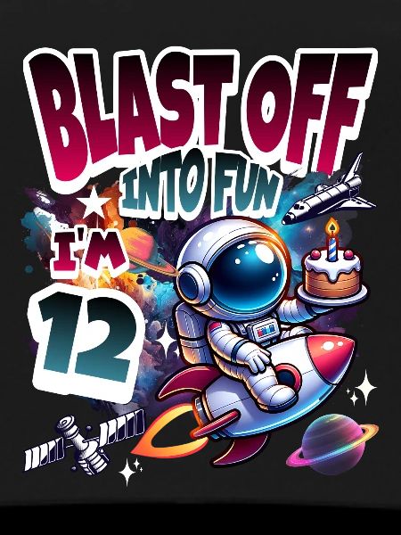 Astronaut 12th Birthday Space