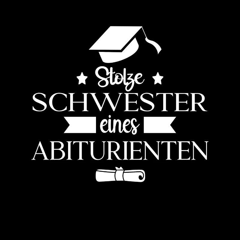 Stolze Schwester eines Abiturienten
