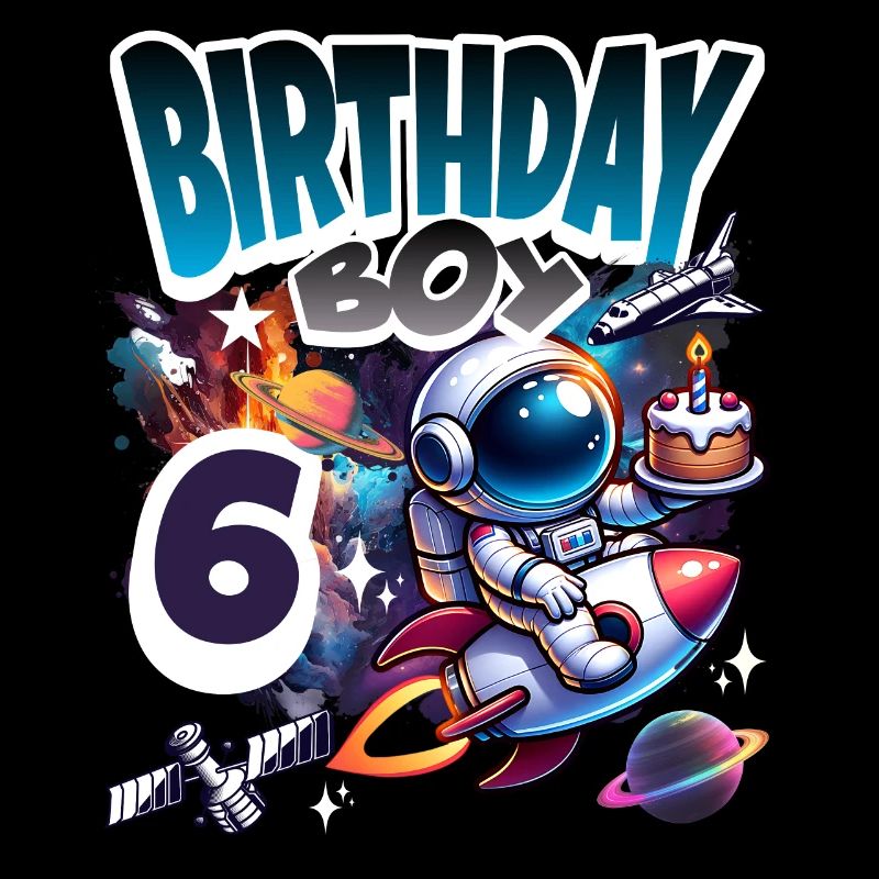 Astronaut 6th Birthday Space