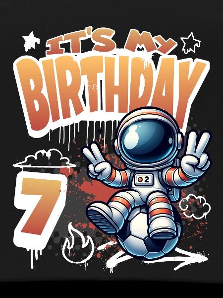 Soccer Astronaut 7th Birthday