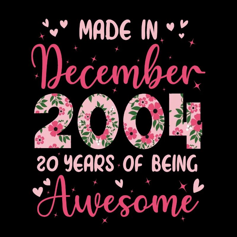 Dezember 2004 20. Geburtstag der Mädchen