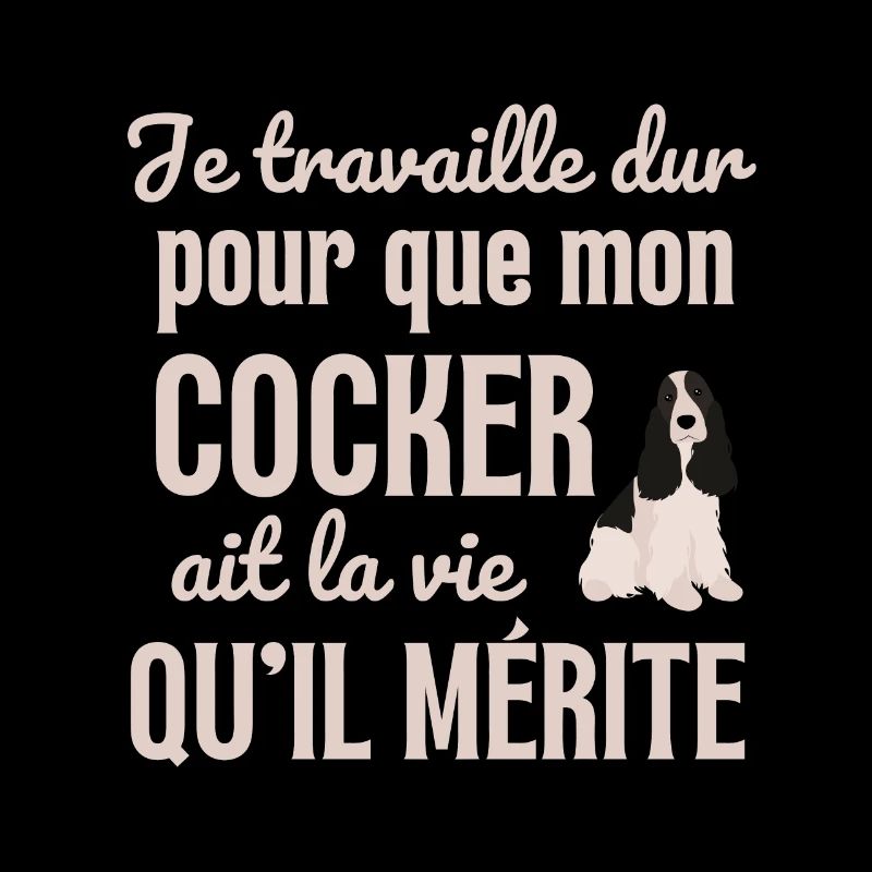 Chien mignon cocker
