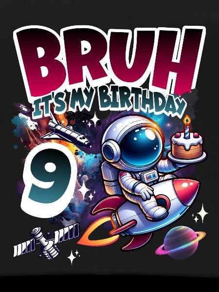 Astronaut 9th Birthday Space