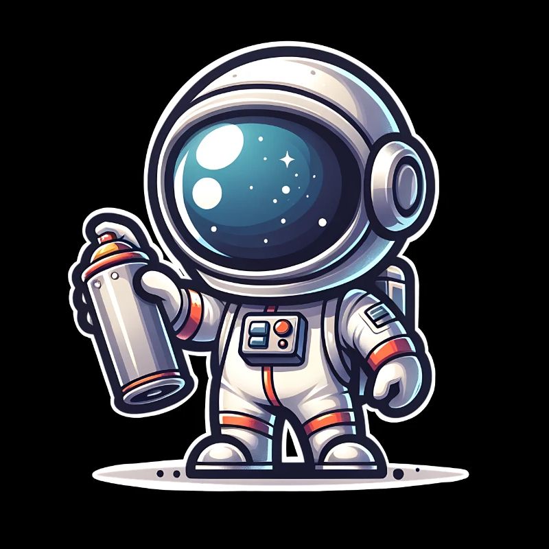 Graffiti Sprayer Astronaut