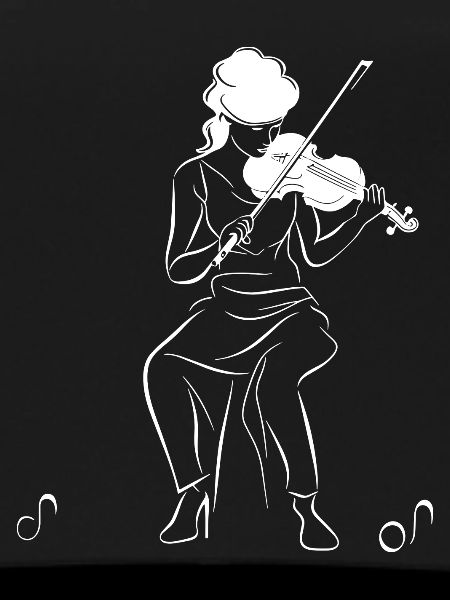 Violinist Drawing