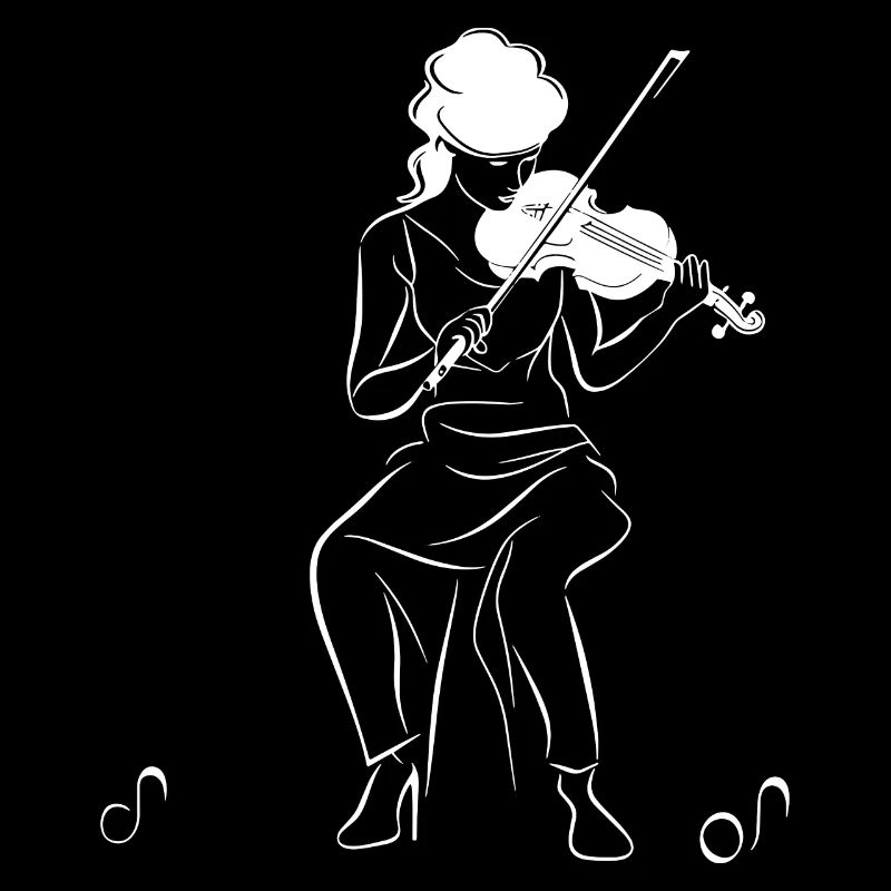 Dessin de violoniste