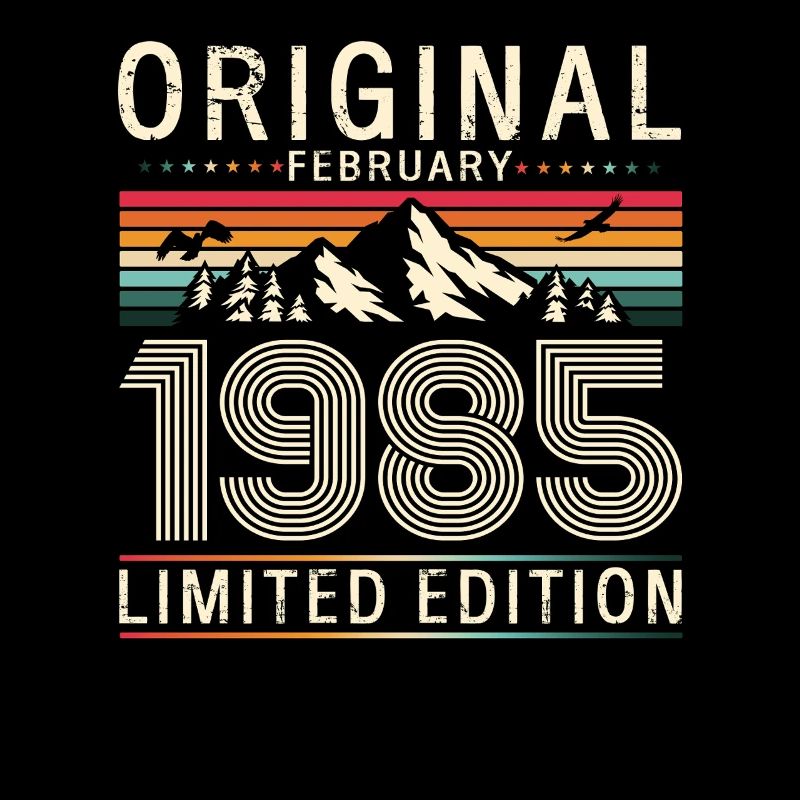 40. Geburtstag Geschenk Mann Original Februar 1985