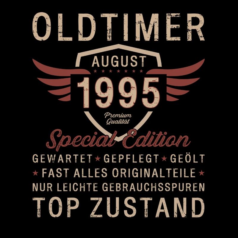 30. Geburtstag Oldtimer Mann Original August 1995