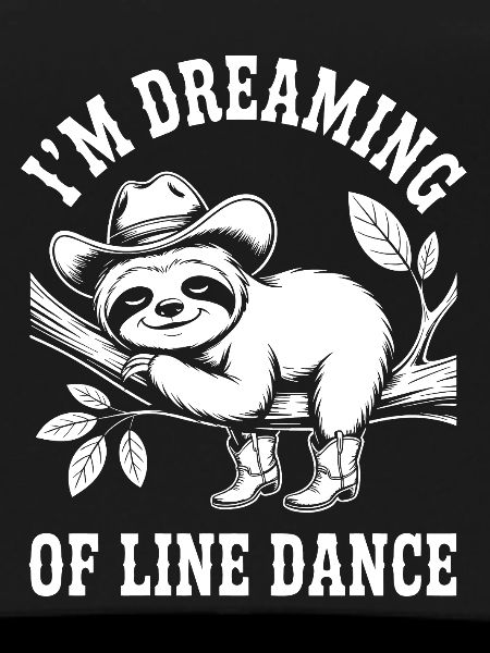 Sloth Cowboy Dancing Line Dance