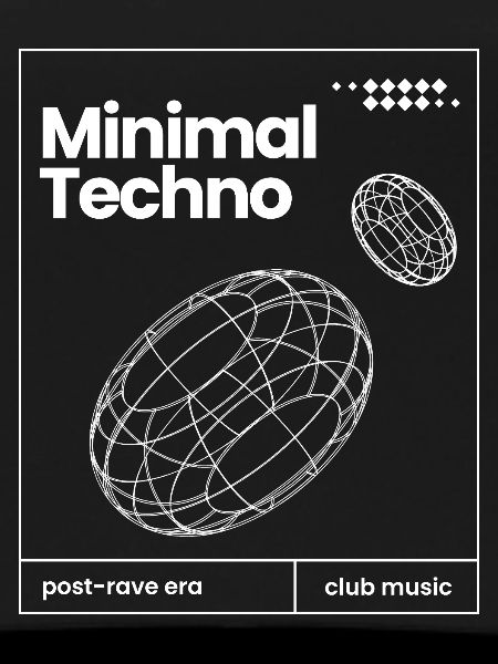 Minimal Techno music Spheres design