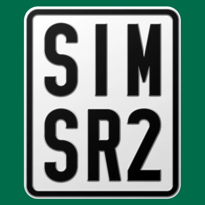 Simson SR2 Moped Kennzeichen