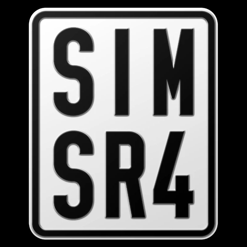 Plaque d’immatriculation du cyclomoteur Simson SR4