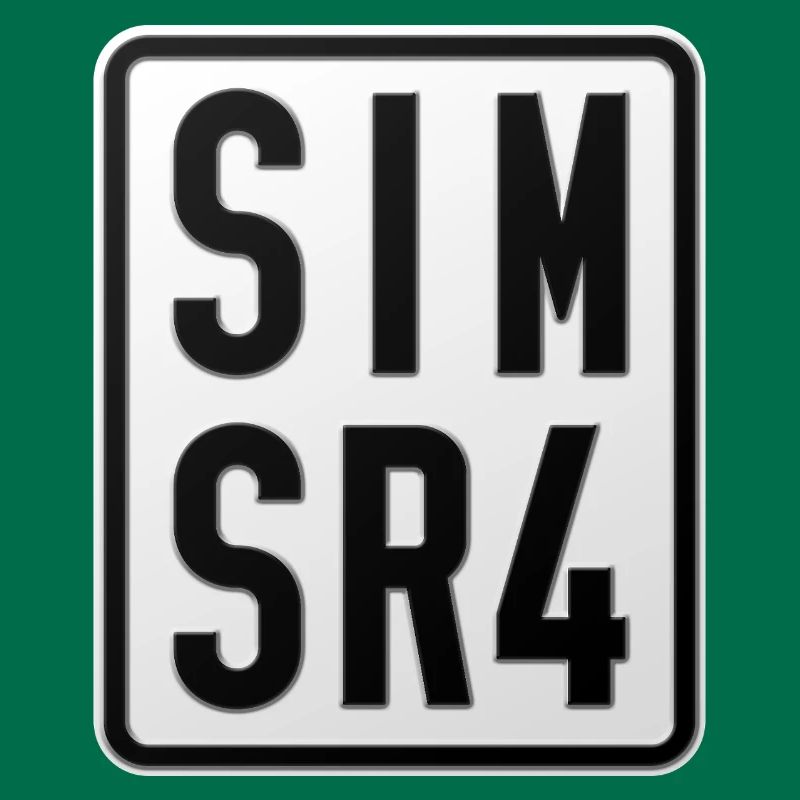 Simson SR4 Moped License Plate