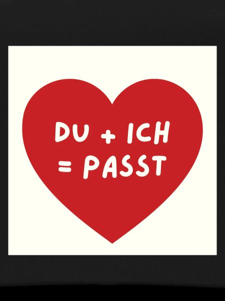 Du & Ich Herz passt