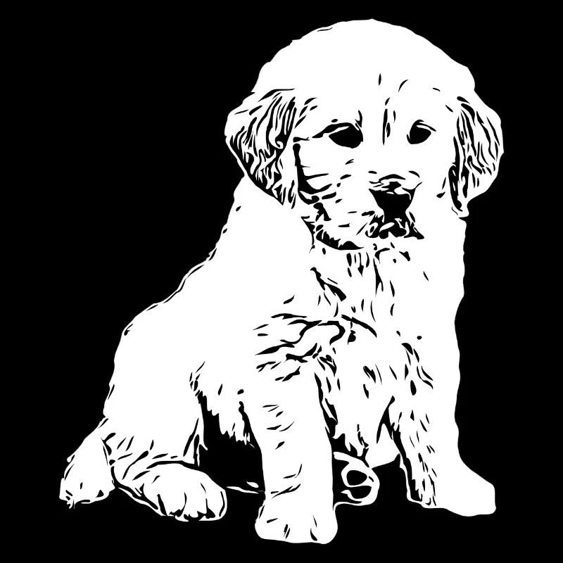Dessin de chiot Golden Retriever