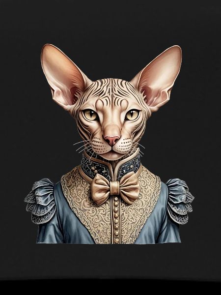 Victorian sphynx cat