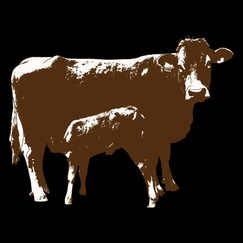 Vache avec veau