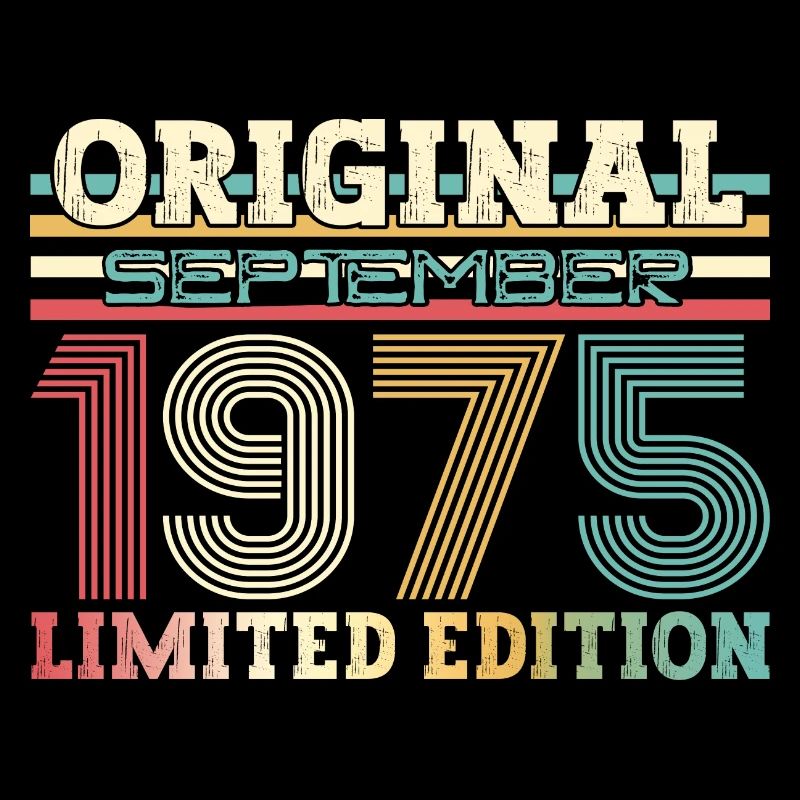 50. Geburtstag Vintage September 1975 Geschenkidee