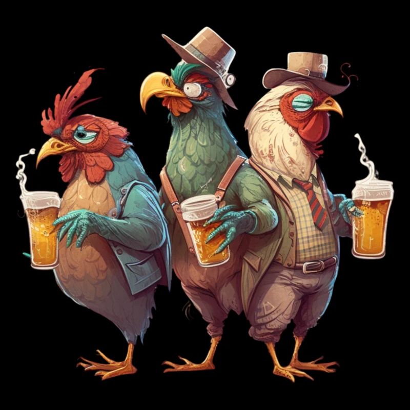 Robinets de cow-boy cool avec de la bière