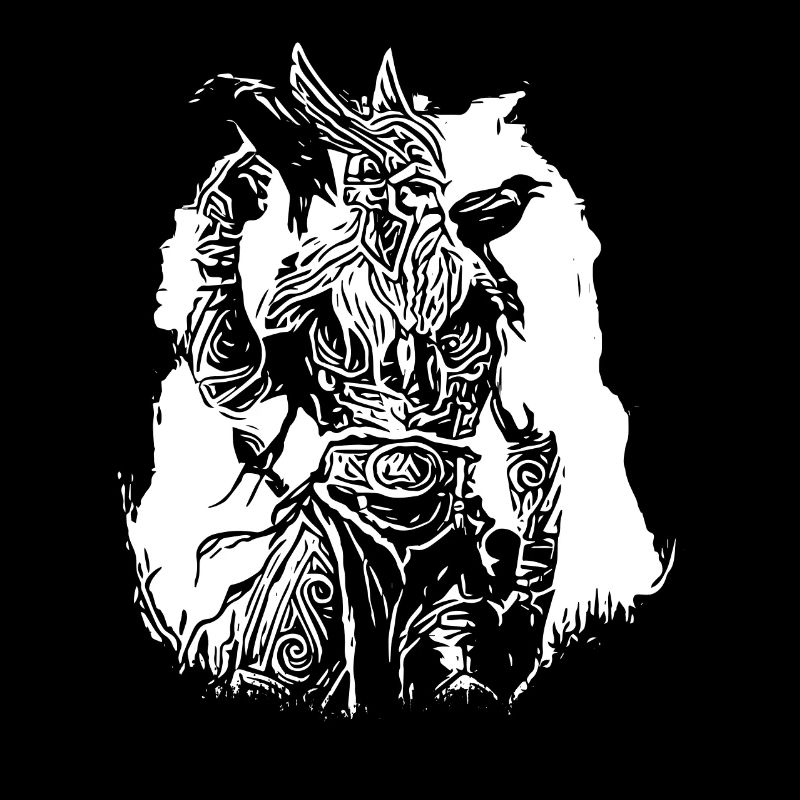Vikings avec corbeaux