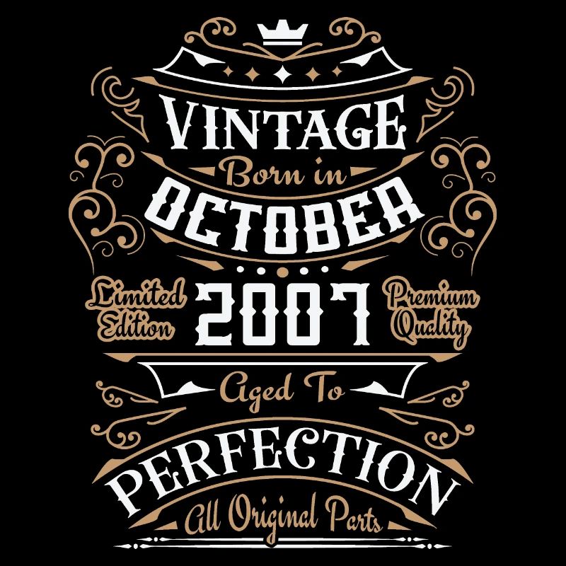 Vintage October 2007 / Retro Birthday Gift