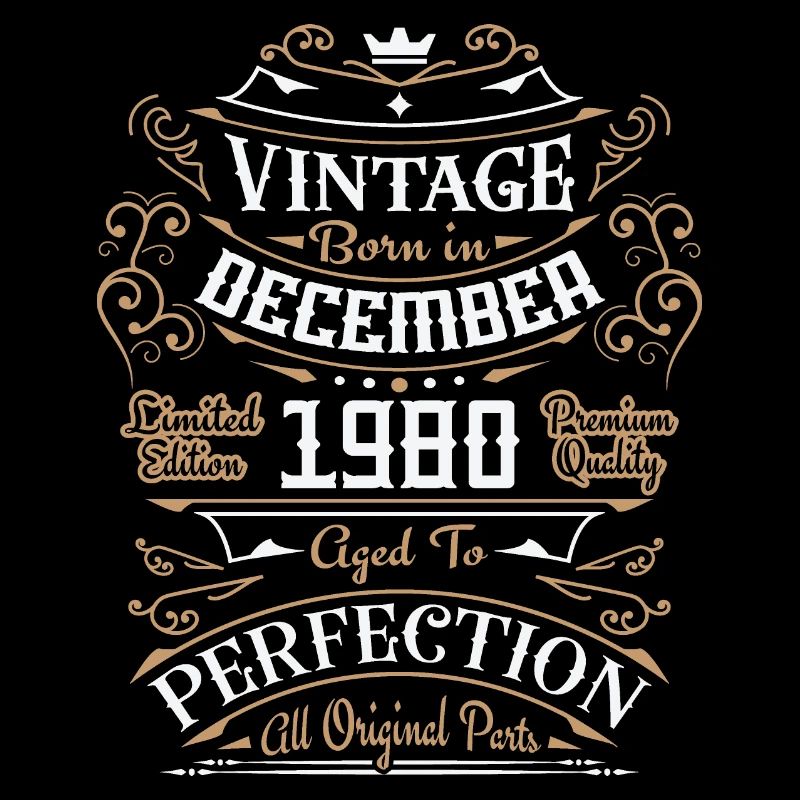 Vintage Dezember 1980, Retro Geburtstagsgeschenk