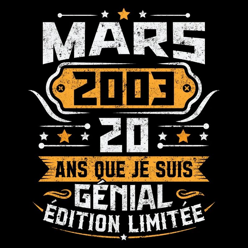 Rétro Cadeau D'anniversaire 20 Ans Mars 2003