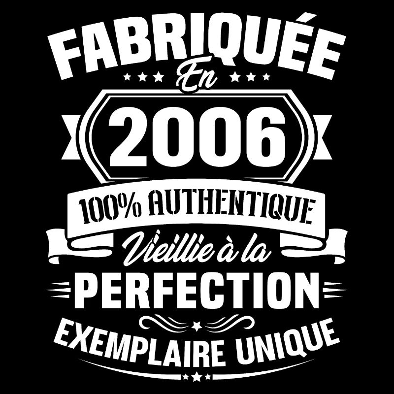 Fabriquée en 2006 - Cadeau d'anniversaire 17 ans